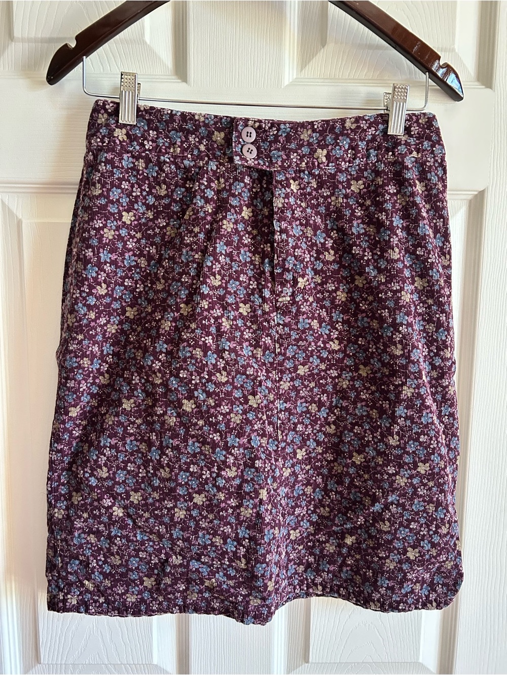 Liz Claiborne Plum Floral Skirt